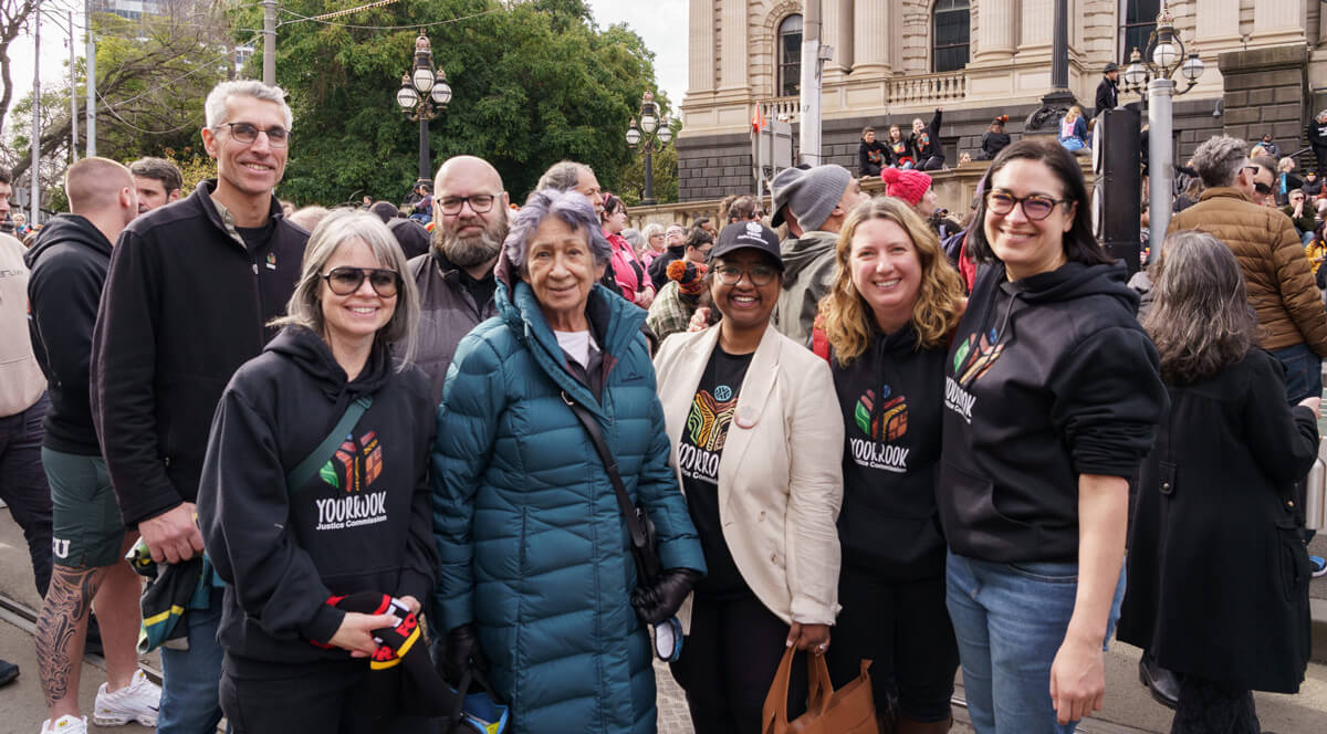 6 Yoorrook Staff and Chair Professor Eleanor Bourke AM at the NAIDOC march 2023