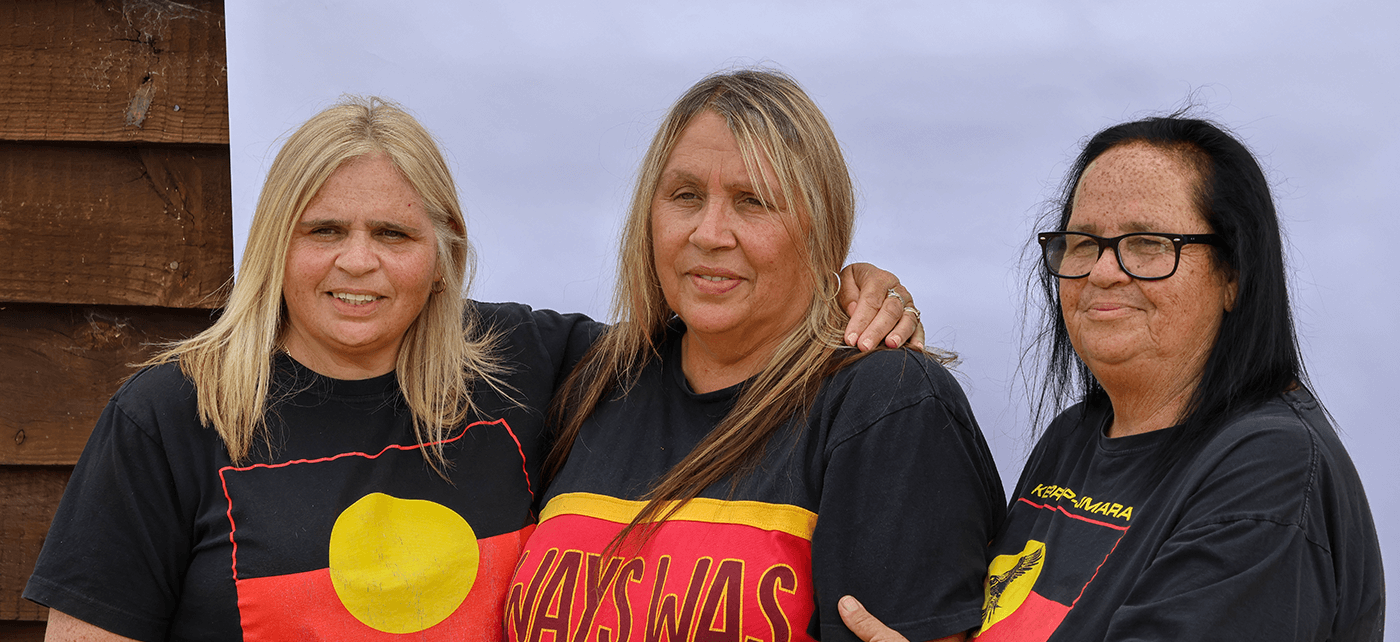 The Wright Family. Aunty Donna, Aunty Joanne Farrant and Aunty Tina photo from the shoulders up