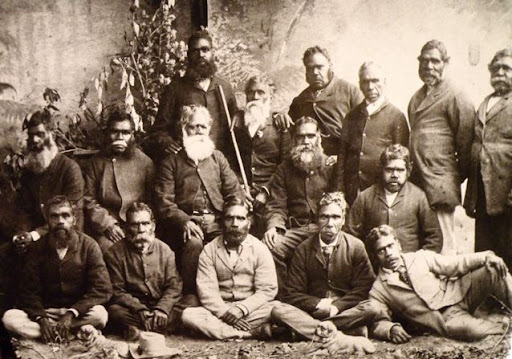 Men from Coranderrk on a deputation into Melbourne